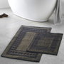Mijölnir Venedik - Green Juego de alfombrillas de baño de algodón (2 piezas)